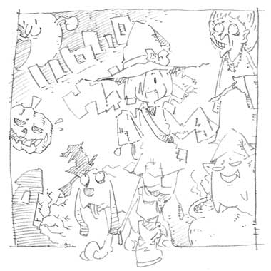 ハロウィンver魔法使い見習いのシロ